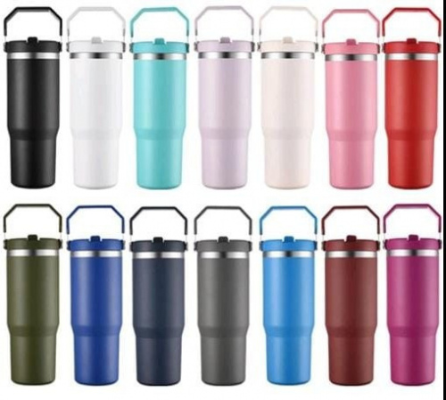 30oz Engraving Stainless Double walled carry Tumbler 