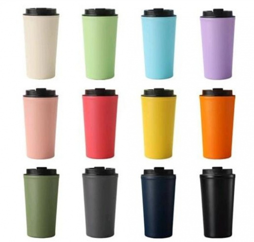 500ml  Engraving Stainless Double walled Latte Cup