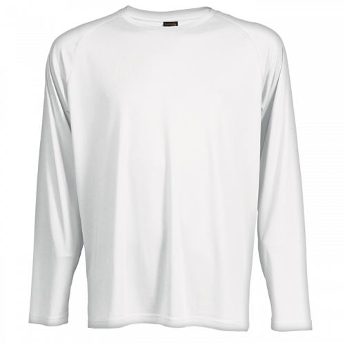 Sublimation Polyester white long sleeve T-shirts