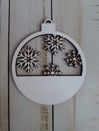 MDF Sublimation Christmas Name Baubles 1