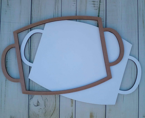 MDF Oval Shape Serving/snack tray