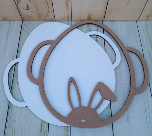 MDF Egg Shape Serving/snack tray (1)