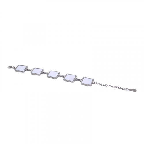 5 Square Charm Bracelet