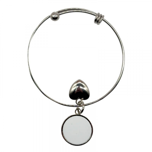 Sublimation adjustable round bracelet