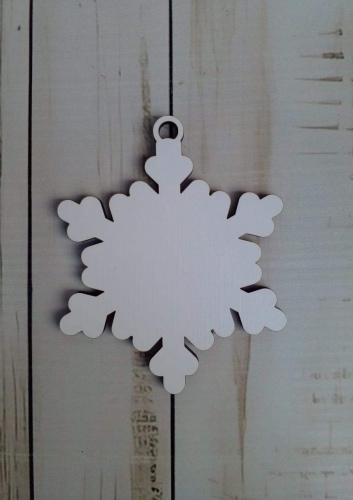 MDF Sublimation Christmas Snowflake