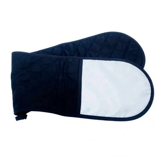 Oven Glove Black/White Polyester