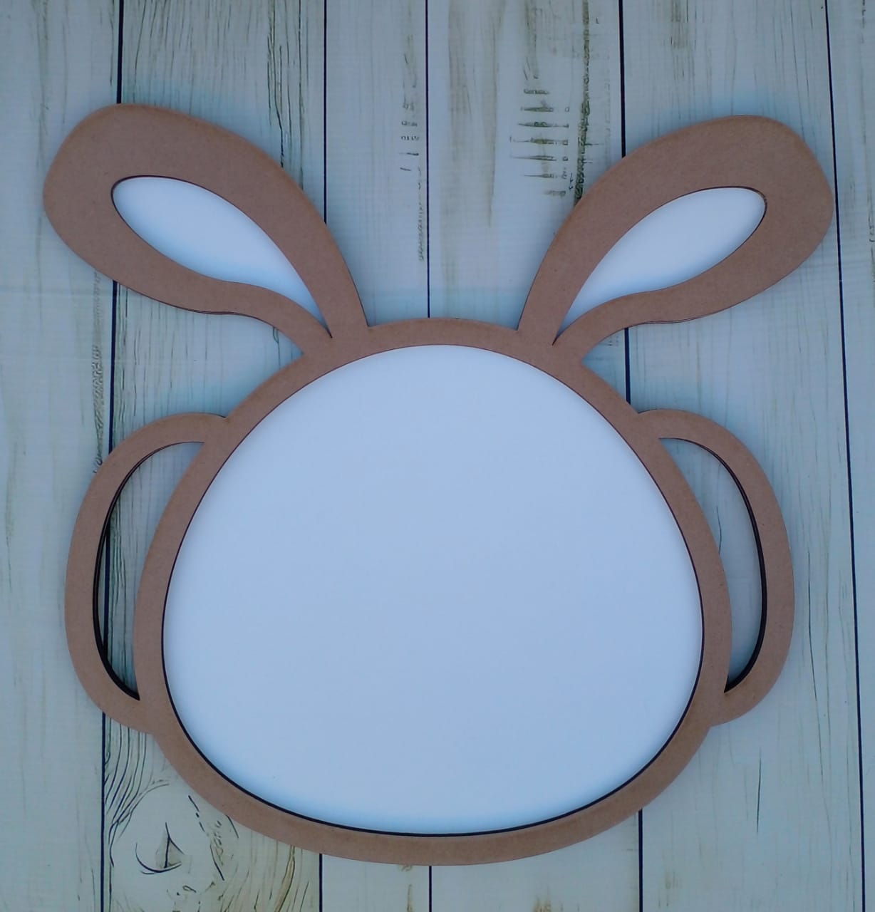 MDF Bunny Shape Serving/snack tray