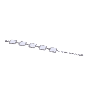 5 Square Charm Bracelet