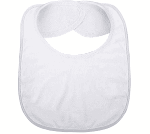 Sublimation white baby bib