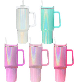 40oz Shimmer Sublimation Stanley Tumbler