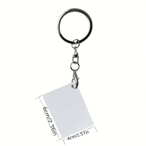 Aluminium Rectangular keyring