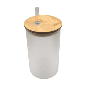 Products Frosted Libbey Glass straight with bamboo lid